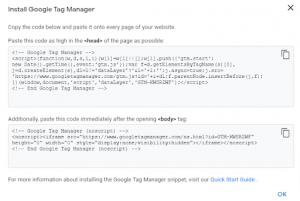 Install Google Tag Manager