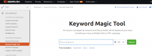 Keyword Magic Tool