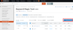 Keyword Magic Tool Seo