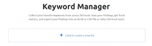 Keyword Manager