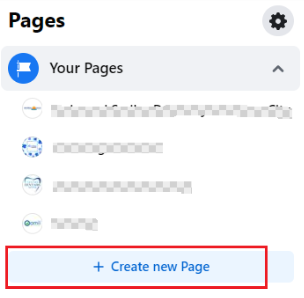 Creating a New Facebook Page